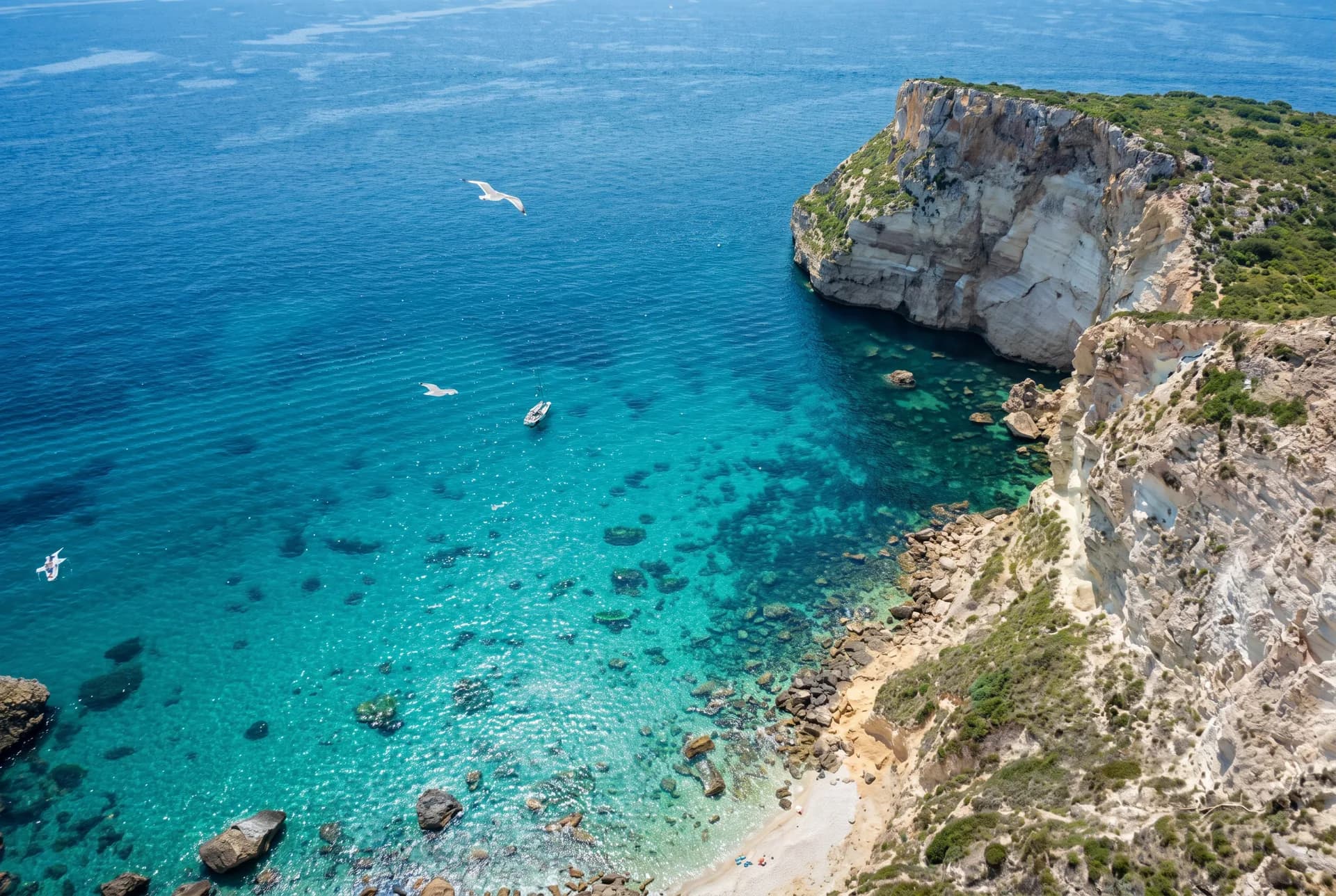 Sella del Diavolo vom Meer aus